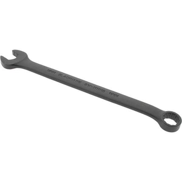 Blackhawk by Proto - 11mm 12 Point Offset Combination Wrench - 15° Offset Angle, 6-81/89" OAL, Steel, Black Finish - Top Tool & Supply