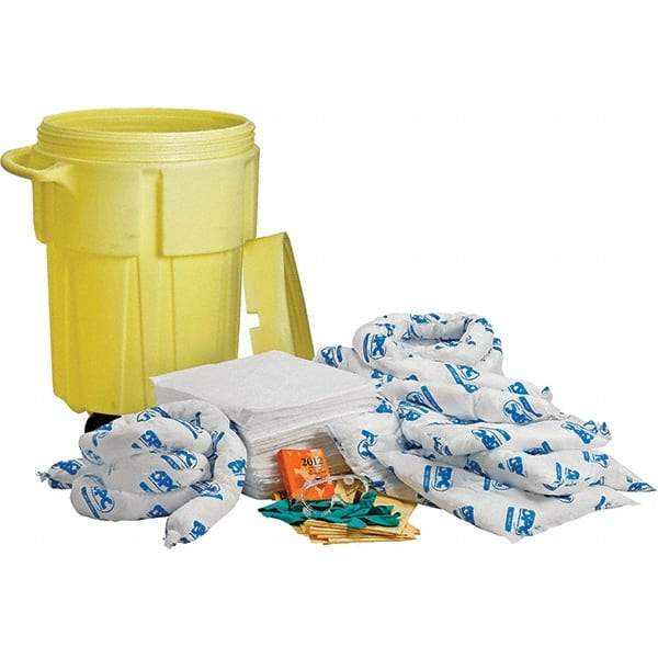 Brady SPC Sorbents - 38 Gal Capacity Oil Only Spill Kit - 55 Gal Polyethylene Drum - Top Tool & Supply