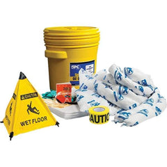 Brady SPC Sorbents - 17 Gal Capacity Oil Only Spill Kit - 20 Gal Polyethylene Drum - Top Tool & Supply