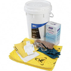 Brady SPC Sorbents - 9 Gal Capacity Hazardous Materials Spill Kit - 6.5 Gal Polyethylene Bucket - Top Tool & Supply