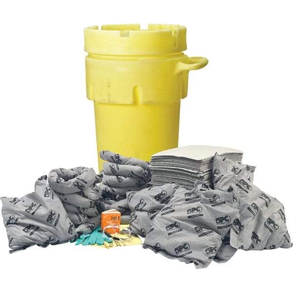 Brady SPC Sorbents - 75 Gal Capacity Universal Spill Kit - 95 Gal Polyethylene Drum - Top Tool & Supply