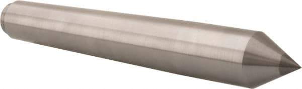 Riten - 1.289" Head Diam, Carbide-Tipped Steel Standard Point Solid Dead Center - B&S 10 Brown & Sharpe Taper, 1.289" Point Diam, 2-1/4" Point Length, 8-9/16" OAL - Top Tool & Supply