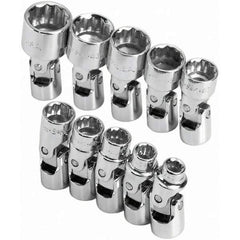 SK - 1/4" Drive Standard Socket Set - 5 to 14mm, Metric Measurement Standard - Top Tool & Supply