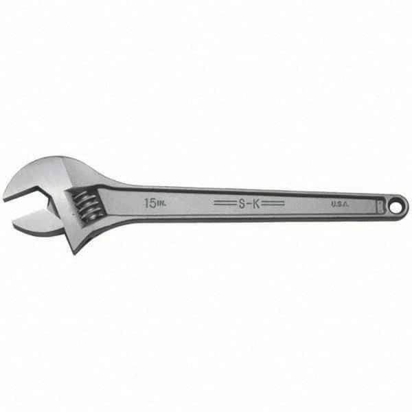 SK - Adjustable Wrench - Chrome Finish - Top Tool & Supply