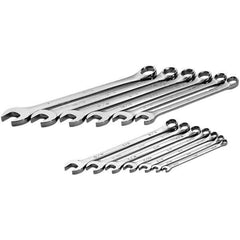 SK - 13 Piece, 1/4 to 1", Combination Wrench Set - Inch System of Measurement, Chrome Finish - Top Tool & Supply