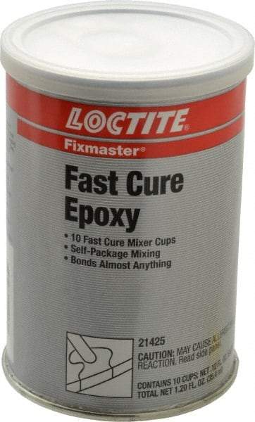 Loctite - 0.14 oz Can Two Part Epoxy - 5 min Working Time, 1,955 psi Shear Strength, Series Fixmaster - Top Tool & Supply