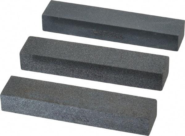 Norton - 3-1/2" Long x 3/4" Wide x 1/2" Thick, Sharpening Stone - Coarse, Medium, Fine Grade - Top Tool & Supply