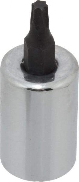 Proto - 3/8" Drive, T20 Torx Bit Socket - 1-23/32" OAL, 5/8" Bit Length - Top Tool & Supply