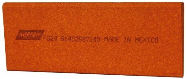 Norton - 4-1/2" Long x 1-3/4" Diam x 1/4" Thick, Aluminum Oxide Sharpening Stone - Round Edge Slip, Fine Grade - Top Tool & Supply