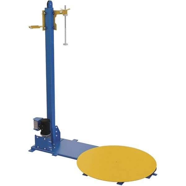 Vestil - 48 Inch Diameter, 4 to 6 Pallets per Hour, Semi Automatic, Light Duty Stretch and Pallet Wrap Machine - 4,000 Lbs. Capacity, 3 to 12 RPM, 2-3/8 Inch High - Top Tool & Supply