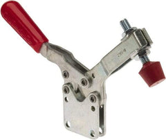 De-Sta-Co - 750 Lb Holding Capacity, Horizontal Handle, Manual Hold Down Toggle Clamp - 70° Handle Movement, 92° Bar Opening, U-Bar, Straight Base, Electro-Plated Zinc, Carbon Steel - Top Tool & Supply