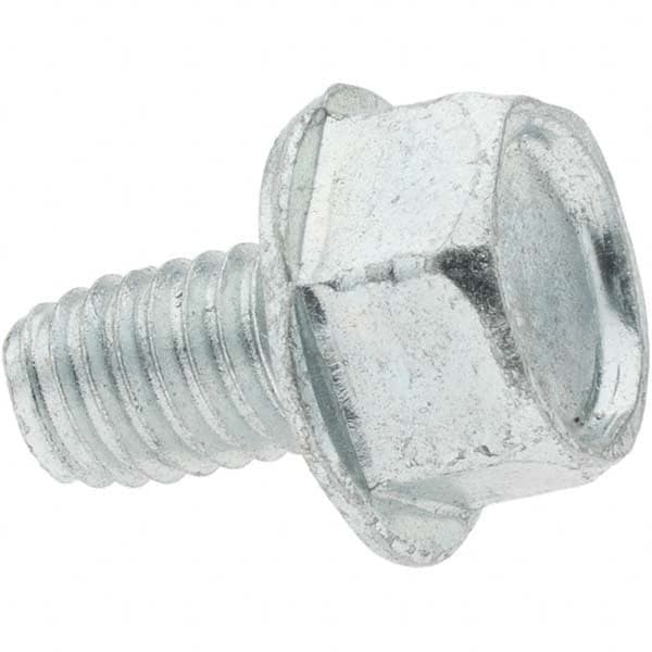 Value Collection - M6x1.0 Coarse 30mm Long Hex Thread Cutting Screw - Top Tool & Supply