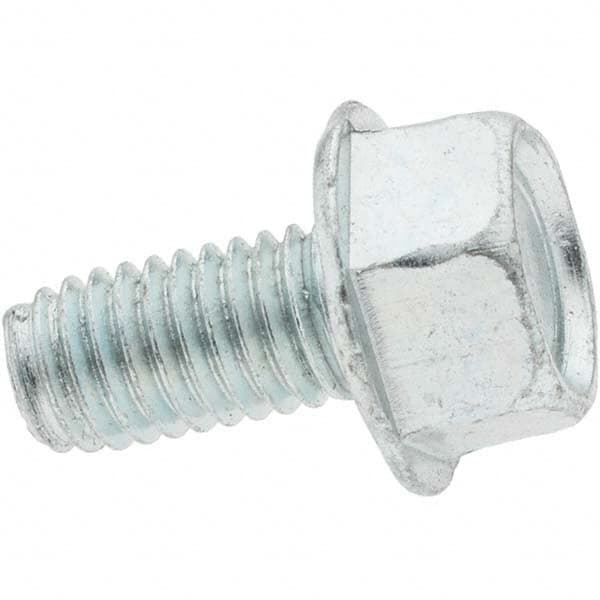 Value Collection - M8x1.25 Coarse 20mm Long Hex Thread Cutting Screw - Top Tool & Supply