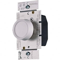 Hubbell Wiring Device-Kellems - 1 Pole, 120 VAC, 5 Amp, Residential Grade Rotary Dimmer Switch - Top Tool & Supply