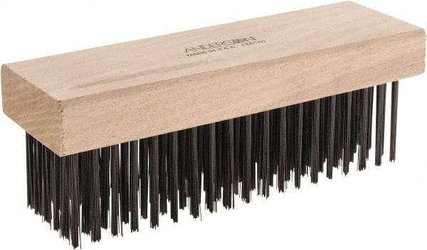 Anderson - 6 Rows x 19 Columns Steel Scratch Brush - 7-1/2" OAL - Top Tool & Supply