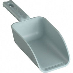 Remco - 32 oz Gray Polypropylene Flat Bottom Scoop - 4.3" Wide x 3" Deep Bowl, 4-1/2" Handle Length, 11-1/2" OAL - Top Tool & Supply