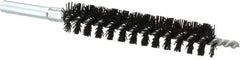 Schaefer Brush - 4" Brush Length, 3/4" Diam, Nylon Single Stem, Single Spiral Condenser Tube Brush - 6-1/4" Long, Nylon, 12-24 Female Connection - Top Tool & Supply