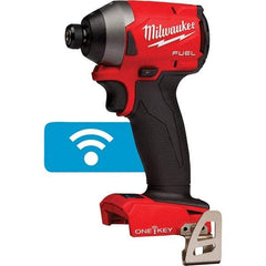 Milwaukee Tool - 18 Volt, 1/4" Drive, 167 Ft/Lb Torque, Cordless Impact Driver - Pistol Grip Handle, 3600 RPM, Lithium-Ion, Bare Tool - Top Tool & Supply