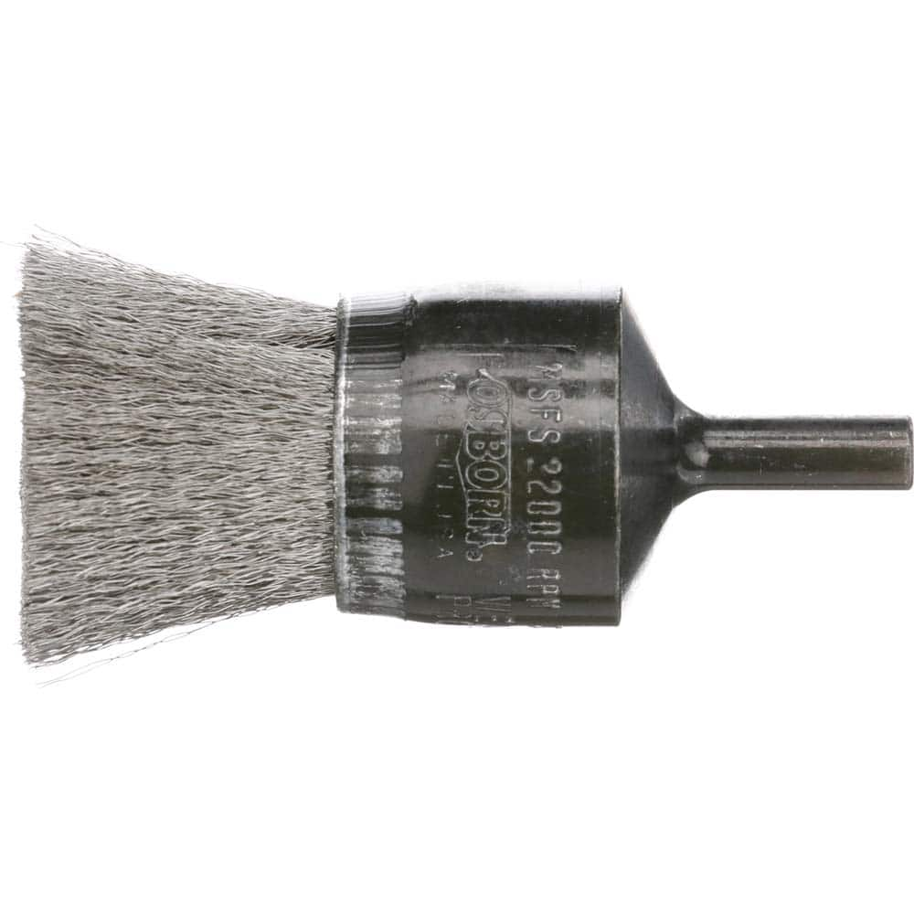 Osborn - End Brushes; Fill Material: Stainless Steel ; Filament/Wire Diameter Range (Decimal Inch): 0.0101 - Exact Industrial Supply