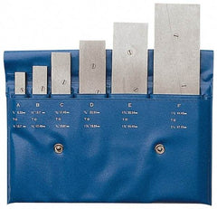 PEC Tools - 3/8 to 2-1/4 Inch Adjustable Parallel Set - Includes Vinyl Pouch, 6 Pieces - Top Tool & Supply