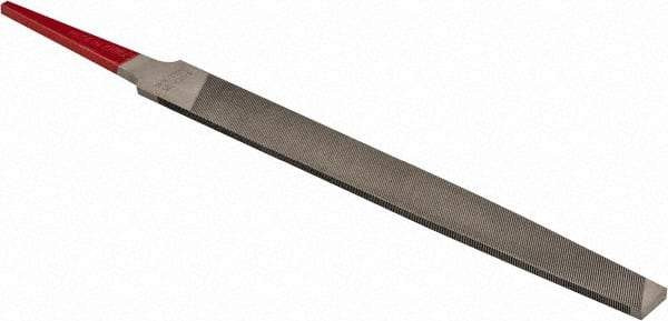 Simonds File - 4" Long, Second Cut, Mill American-Pattern File - Single Cut, Tang - Top Tool & Supply