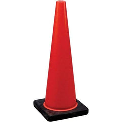 NMC - 18" High, Orange Traffic Cone - 10-1/2" Base Width, Rubber - Top Tool & Supply