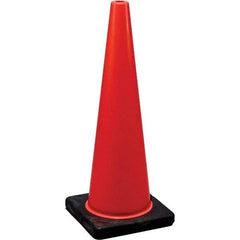 NMC - 28" High, Orange Traffic Cone - 14-1/8" Base Width, Rubber - Top Tool & Supply