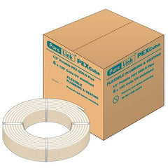 Mueller Industries - 0.475" ID x 5/8" OD, 100' Long, PEX-A Tube - Natural with Red Print, 100 Max psi - Top Tool & Supply