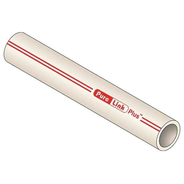 Mueller Industries - 0.671" ID x 7/8" OD, 20' Long, PEX-A Tube - Natural with Red Print, 100 Max psi - Top Tool & Supply