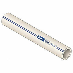 Mueller Industries - 0.862" ID x 1-1/8" OD, 100' Long, PEX-A Tube - Natural with Blue Print, 100 Max psi - Top Tool & Supply