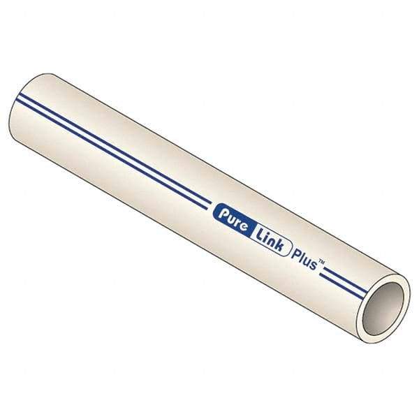 Mueller Industries - 0.671" ID x 7/8" OD, 20' Long, PEX-A Tube - Natural with Blue Print, 100 Max psi - Top Tool & Supply