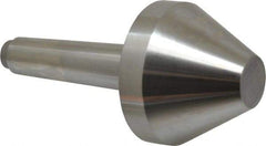 Riten - 2-3/4" Head Diam, Hardened Tool Steel Bull Nose Point Solid Dead Center - 3MT Morse Taper, 2-3/4" Point Diam, 1.508" Point Length - Top Tool & Supply