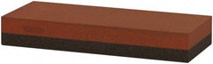 Norton - 5" Long x 2" Wide x 3/4" Thick, Aluminum Oxide Sharpening Stone - Rectangle, Coarse, Fine Grade - Top Tool & Supply