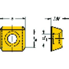 SDKX 15 06 08 Grade H13A Milling Insert - Top Tool & Supply