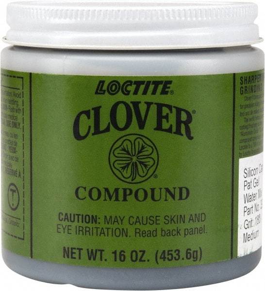 Loctite - 1 Lb Water Soluble Compound - Compound Grade Very Fine, 180 Grit, Black & Gray, Use on General Purpose - Top Tool & Supply