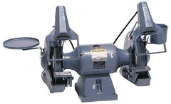 Baldor - 10" Wheel Diam x 1" Wheel Width, 1 hp Grinder - 7/8" Arbor Hole Diam, 1 Phase, 1,800 Max RPM, 115/230 Volts - Top Tool & Supply