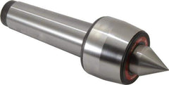 Rohm - MT6 Taper Shank, 4.134" Head Diam 2,500 Lb Capacity Live Center - 2,600 Max RPM, 3.217" Head Length, 1.9685" Point Diam, 2.264" Point Len, 7,700 Lb Max Workpc, 13.15" OAL, Standard Point - Top Tool & Supply