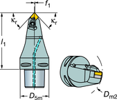 C6-DCMNN-00090-16 Capto® and SL Turning Holder - Top Tool & Supply