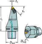 C6-DDMNL-33120-15 Capto® and SL Turning Holder - Top Tool & Supply