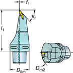 C6-SVMBL-00130-16 Capto® and SL Turning Holder - Top Tool & Supply