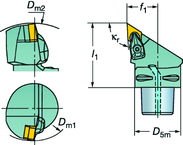 C5-CDJNR-35060-15-4 Capto® and SL Turning Holder - Top Tool & Supply