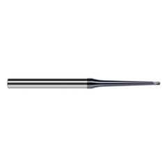 5/64″ Dia. × 1/4″ Shank × 1/16″ DOC × 3″ OAL, Carbide AlTiN, 2 Flute, Ballnose End Mill - Exact Industrial Supply