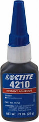 Loctite - 20 Gal Bottle Black Instant Adhesive - 24 hr Full Cure Time - Top Tool & Supply