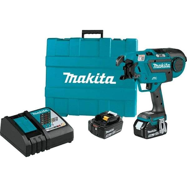 Makita - Cordless Rebar Tying Tool Voltage: 18.0 Rebar Size Capacity: #5 x #5 - Top Tool & Supply