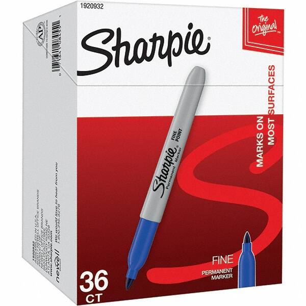 Sharpie - Markers & Paintsticks Type: Permanent Color: Blue - Top Tool & Supply