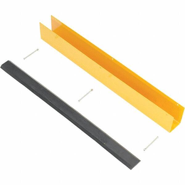 Vestil - 4-7/8" Long, Rubber Rack Guard - Yellow/Black - Top Tool & Supply