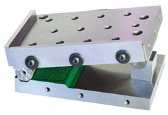 Harig - 4" Long x 6" Wide x 4" High, Precision Steel Sine Plate - Includes 2 Rails - Top Tool & Supply