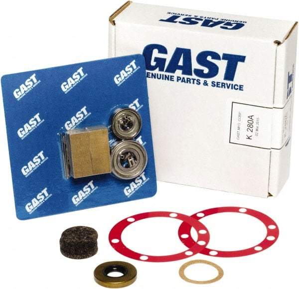 Gast - Air Actuated Motor Accessories Type: Repair Kit For Use With: 4AM-NRV-70C & 4AM-70C-CB60 - Top Tool & Supply