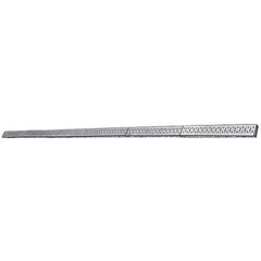 Wall Control - 96" Wide x 2-1/2" High Peg Board Strip - 6 Panels, Galvanized Steel, Metallic - Top Tool & Supply