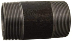 Made in USA - Schedule 80, 1/2" Diam x 60" Long Black Pipe Nipple - Threaded - Top Tool & Supply